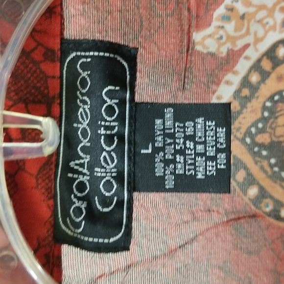 Vintage Floral Sheer Rayon Beaded Top - Picture 4 of 6